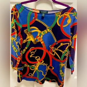 Ralph Lauren Blouse Long Sleeve Sz LP